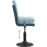 vidaXL Vrtljivi jedilni stoli 6 kosov moder žamet, (20942758) | Shoptok.si