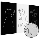  Slika - Domestic Animals (3 Parts) 60x40 Premium Print | shoptok.hr