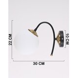 Squid Lighting Črna/bela stenska svetilka ø 15 cm Yoyo – | Shoptok.si