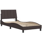  Posteljni okvir brez vzmetnice temno rjav 90x200 cm blago, (21791573) | Shoptok.si