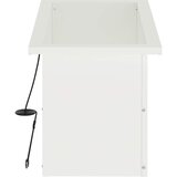  Vrtna posuda za sadnju s LED svjetlom Bijela 30 x 60 x 30 cm | shoptok.hr