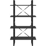 vidaXL ormarić za knjige s 4 razine sivi 80 x 30 x 140 cm od iverice | shoptok.hr