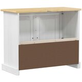 Ormarić za umivaonik Bijelo 73 x 33 x 60 cm Čvrsto borovo drvo | shoptok.hr