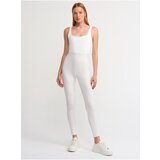 Dilvin 7949 Square Collar Jumpsuit-ecru | Shoptok.si