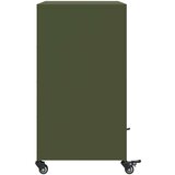 vidaXL Komoda maslinastozelena 68,5 x 39 x 72 cm hladno valjani čelik | shoptok.hr
