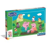 Clementoni puzzle 104 maxi peppa prase ( CL25017 ) Cene