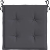  Jastuci za vrtne stolice 4 kom antracit 50x50x3 cm od tkanine | shoptok.hr