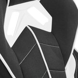 Novel GAMING STOL kovina, umetna masa, tekstil črna, bela | Shoptok.si