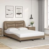  Okvir za krevet s uzglavljem cappuccino 140x200 cm umjetna koža | shoptok.hr