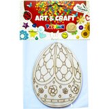 Papyllon ART & CRAFT Uskršnje dekorativno drveno jaje 13cm bež | Eponuda.com