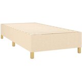  Box spring postelja z vzmetnico krem 80x200 cm blago, (20897109) | Shoptok.si