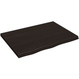 Maison Chic Stenska polica - Viseča Polica temno rjava 80x60x(2-4) cm trdna hrastovina, (21784533) Cene