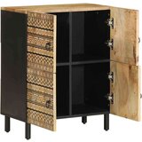 vidaXL Komoda 60x33,5x75 cm trden robusten mangov les in kovina | Shoptok.si