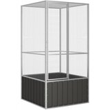  Kavez za ptice antracit 111 x 107 x 211 5 cm pocinčani čelik | shoptok.hr