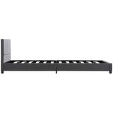  Okvir za krevet od umjetne kože sivi 90 x 200 cm | shoptok.hr