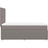  Krevet s oprugama i madracem smeđesivi 90x190 cm od tkanine | shoptok.hr