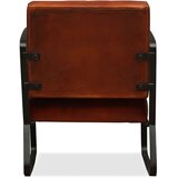 Lounge stolica od prave kože smeđa | shoptok.hr