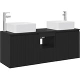  Set ormarića za kupaonicu 3 kom. Crna 49,5 x 41 x 63 cm | shoptok.hr