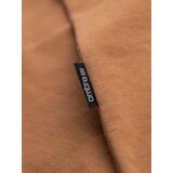 Ombre Men's BASIC classic cotton T-shirt with a v-neck - brown | Shoptok.si