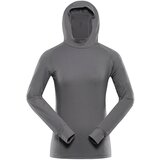 Alpine pro Women's quick-drying hooded sweatshirt IZARA smoked pearl | shoptok.hr