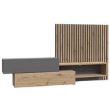 Hom`in DNEVNI REGAL, siva, hrast artisan | Shoptok.si