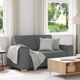 vidaXL Dvosed Temno siv 120 cm blago | Shoptok.si