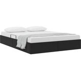  Ottomanska Okvir za krevet s pohranom s pohranom Baršun - Crna 140 x 190 cm | shoptok.hr