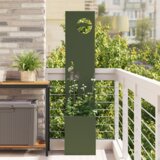 vidaXL Vrtni Sadič s Dekorativnom Pločom Maslinovo zelena 32 x 140 cm | shoptok.hr