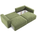 Makamii Zelena sklopiva/s prostorom za odlaganje sofa od šenila 252 cm Kona – | shoptok.hr