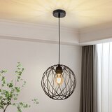 Nettlife Okrogla črna viseča svetilka - Vintage E27 industrijska retro namizna svetilka, (22122962) | Shoptok.si