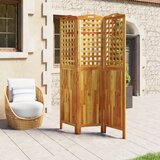 Sobna pregrada s 3 panela 121,5x2x180 cm masivno bagremovo drvo | shoptok.hr