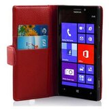 Cadorabo Ohišje, združljivo z Nokia Lumia 925 v rdeče sladkorno jabolko - Zaščitni ovitek iz teksturiranega umetnega usnja in žep za kartice, (20551120) | Shoptok.si