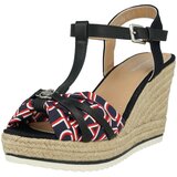 Tom Tailor Sandali s paščki mornarska / ognjeno rdeča / črna / bela | Shoptok.si