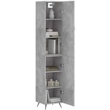 vidaXL Visoka omara betonsko siva 34,5x34x180 cm inženirski les | Shoptok.si