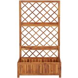vidaXL povišena gredica s rešetkom 85x38x150 cm masivno bagremovo drvo | shoptok.hr