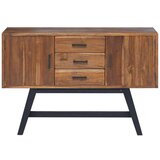 TV stojalo s predalom Naravna 110 x 30 x 75 cm Trden tikov les, (5000112805) | Shoptok.si