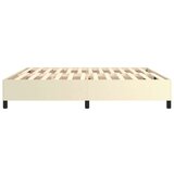  Za krevet s oprugama krem 200x200 cm od umjetne kože | shoptok.hr