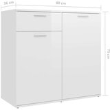 vidaXL Komoda visoki sjaj bijela 160 x 36 x 75 cm od iverice | shoptok.hr