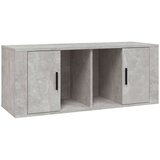 vidaXL TV omarica betonsko siva 100x35x40 cm inženirski les | Shoptok.si