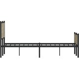  Metalni okvir kreveta bez madraca boja hrasta sonome 120x200 cm | shoptok.hr