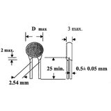 TRU COMPONENTS Keramički kondenzator THT 10 pF 100 V 5 % TC-K10PF2 1 kom. Cijene