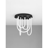 Nova Luce Bela/mat črna jeklena LED zatemnitvena stropna svetilka s senčilom iz akrilnega stekla Topaz – | Shoptok.si