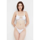 Calvin Klein Spodnji del kopalk bela barva | Shoptok.si