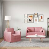  Set sofe 2 pcs Ružičasta 138 x 78 x 80 cm Baršun | Eponuda.com
