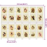  Romdivider Panel Bijelo 212 x 165 cm MDF | Eponuda.com