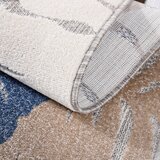 Lesnina XXXL PREPROGA ZA ZUNANJO UPORABO Floral 80/150 cm tkano modra | Shoptok.si