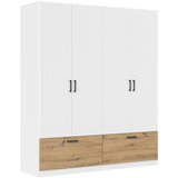 Boxxx OMARA ZA OBLAČILA, bela, hrast artisan Cene