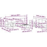  Set vanjskih sofa 9 kom. Prirodna | shoptok.hr