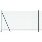 vidaXL varjena žičnata ograja s 7 flanšastimi stebri Zelena 1.2x10 m Jeklo | Shoptok.si