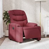 Maison Chic Električni naslanjač - Relax naslanjač vinsko rdeče blago, (22061575) | Shoptok.si
